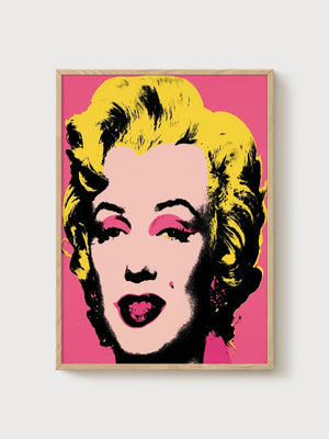 Andy Warhol Marilyn Poster poster in oak frame