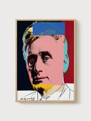 Andy Warhol Louis Brandeis Poster poster in oak frame