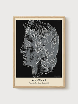 Andy Warhol Print poster in oak frame