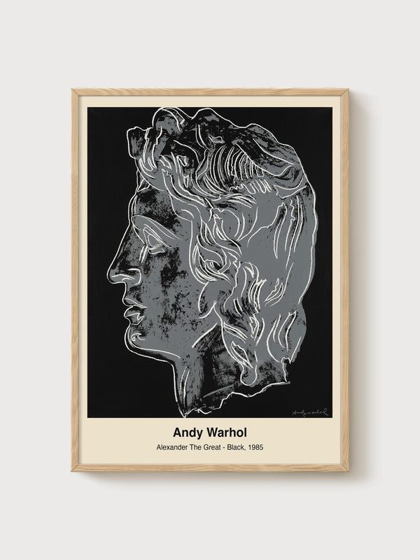 Andy Warhol Print poster in oak frame