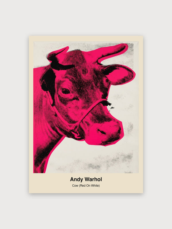 Cow (Red On White) - Digital Download