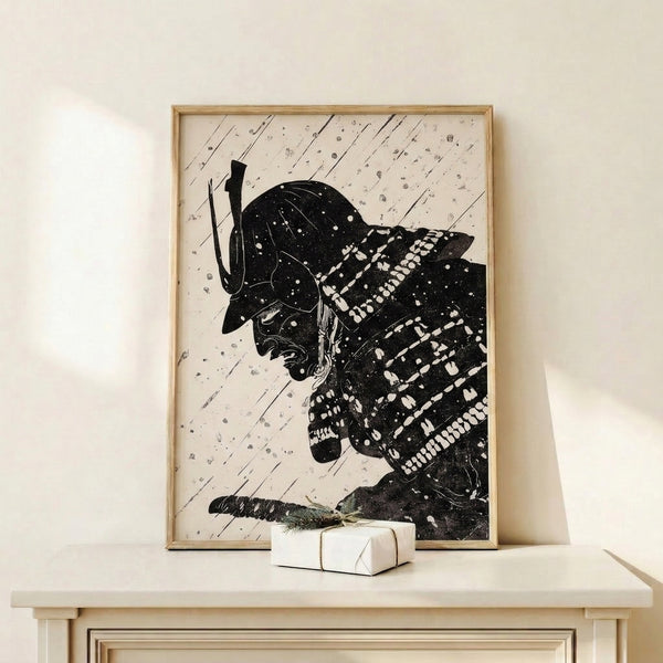 Elegant black line art print of a moth with delicate wings, minimalist style on cream-colored background, wall-mounted frame.