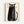 Minimalist black cat silhouette with expressive tail in Japanese woodblock aesthetic, cream and black framed art print with whimsical character.