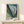Contemporary art print with organic petal-like forms in soft blues and greens set against cream, evoking contemplative movement and natural grace.