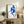 Striking wall art featuring an energetic blue abstracted figure in motion, created through the distinctive cutout technique with bold shapes and pure saturated color.