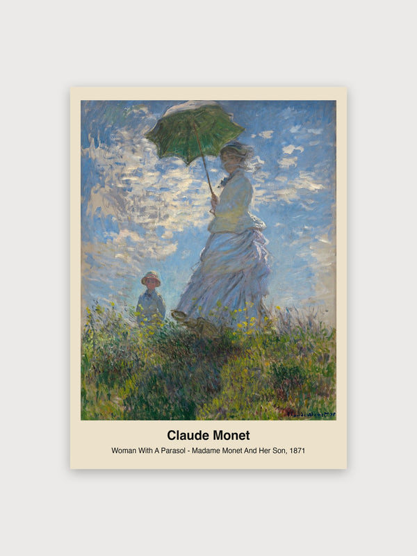 Woman With A Parasol - Madame Monet And Her Son - Digital Download