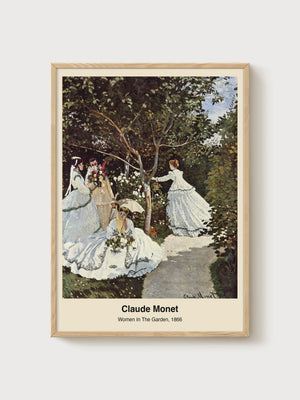 Claude Monet Print poster in oak frame
