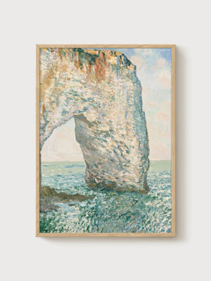 Claude Monet Manneporte Etretat Poster poster in oak frame