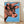Bold pop art framed poster featuring a stylized cow head in vibrant orange against a bright blue background, modern minimalist print.