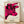 Bold pop art poster of a red and white cow head against a white background, modern Bauhaus-inspired design framed on a wall.