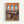 Modern retro art print showing a charming bookstore facade in warm orange brick with wooden details, potted plants, and a peaceful reading room aesthetic in muted earth tones.