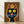 Bold pop art poster featuring a black cat wearing an ornate crown, rendered in vibrant orange, yellow, red, and blue tones with a whimsical, playful mood.