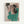 Geometric faceless woman portrait in modernist style featuring green, cream, and black angular planes, displayed as framed wall art.