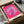 Pop art wall art displaying a cheerful daisy in bright pink and magenta with striking black line work and yellow highlights, perfect for adding whimsical modern color to any space.