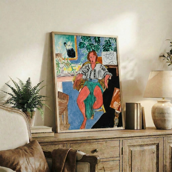 Sophisticated line-drawn composition of a resting dancer, capturing gentle movement through essential strokes, presented as a modern wall art piece.