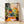 Whimsical modern art print featuring a vibrant greenhouse interior with lush green plants, pink flowers, and a shimmering disco ball, rendered in bold orange, yellow, and black tones.