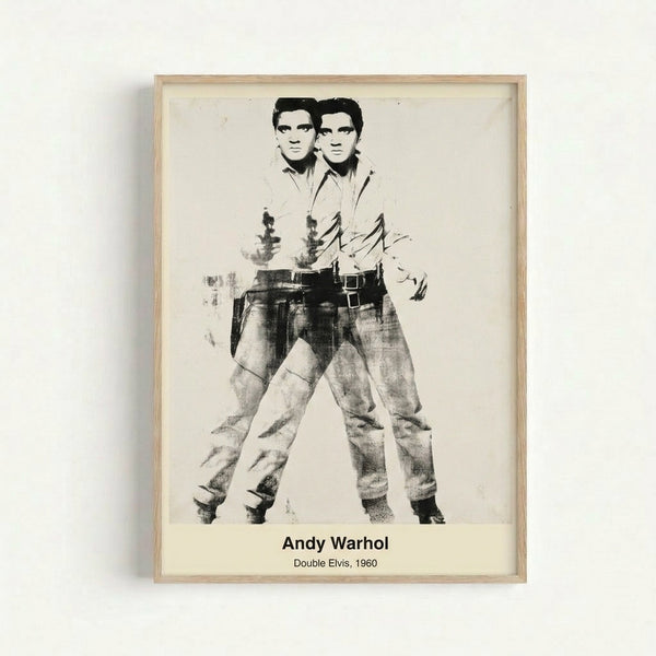 Iconic pop art print featuring a mirrored figure in glamorous monochromatic tones, a modern take on celebrity portraiture.