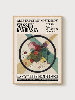 Wassily Kandinsky Poster poster in oak frame