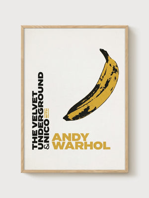 Andy Warhol Poster poster in oak frame