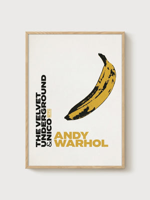 Andy Warhol Poster poster in oak frame