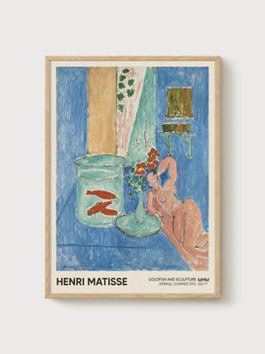 Henri Matisse Print poster in oak frame