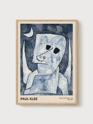 Paul Klee Print poster in oak frame