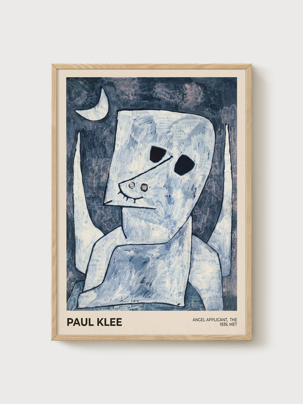 Paul Klee Print poster in oak frame