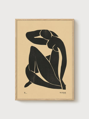 Henri Matisse Print poster in oak frame