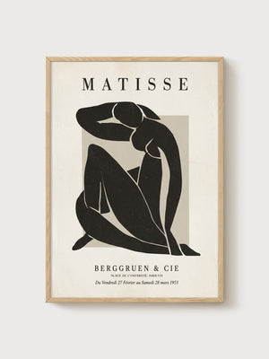 Matisse Print poster in oak frame