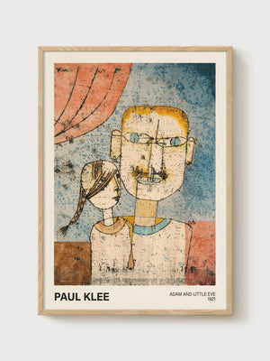 Paul Klee Print poster in oak frame