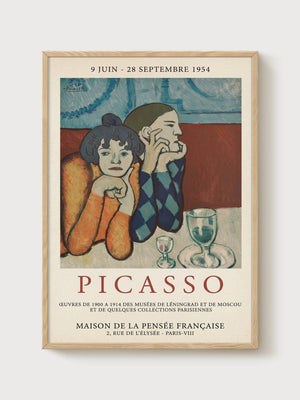 Picasso Poster poster in oak frame
