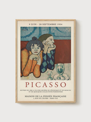 Picasso Poster poster in oak frame
