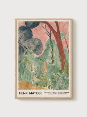 Henri Matisse Print poster in oak frame