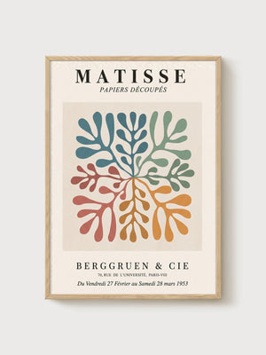 Matisse Print poster in oak frame