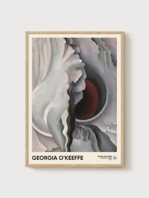 Georgia O'Keeffe Iris Poster poster in oak frame