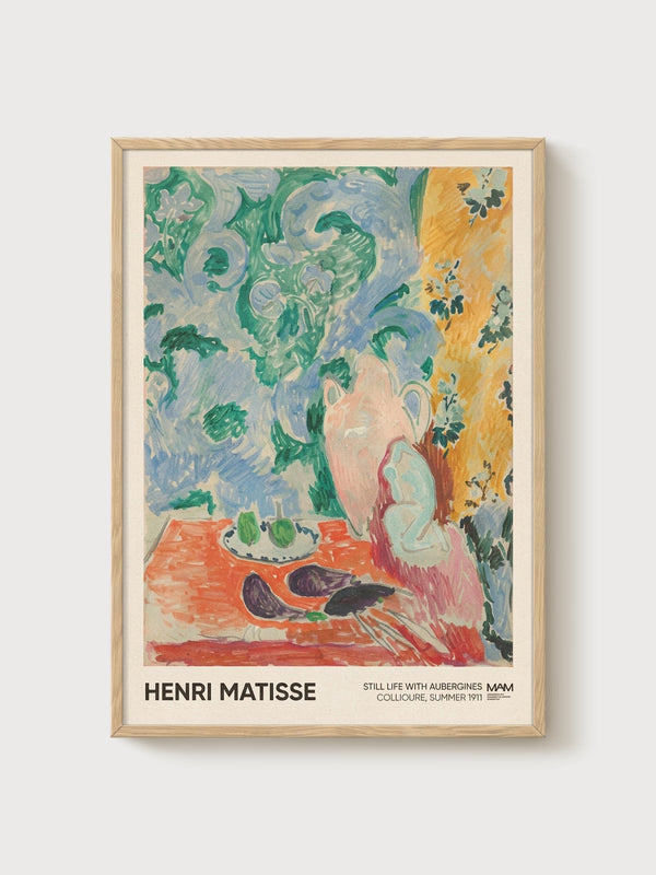 Henri Matisse Print poster in oak frame