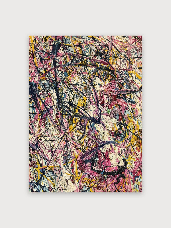 Abstract Expressionist Drip Composition - Digital Download