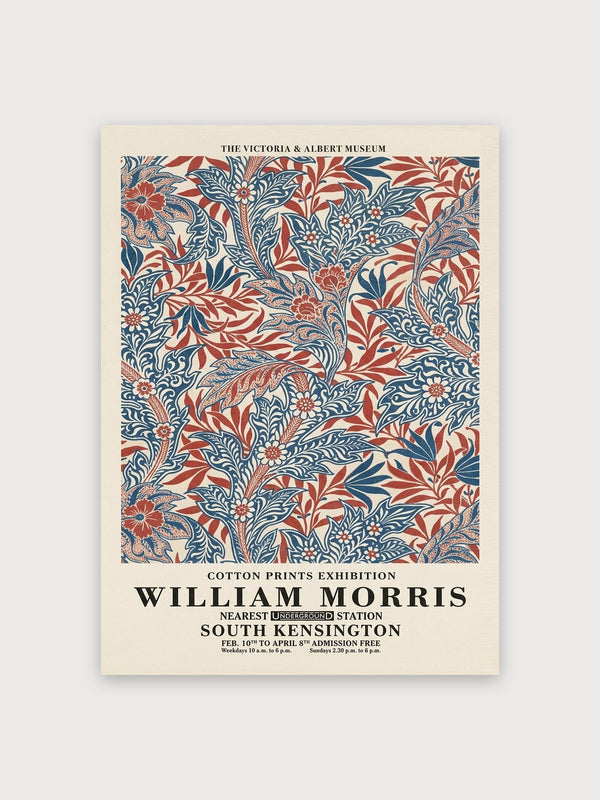 William Morris Cotton Prints Exhibition Poster - Digital Download