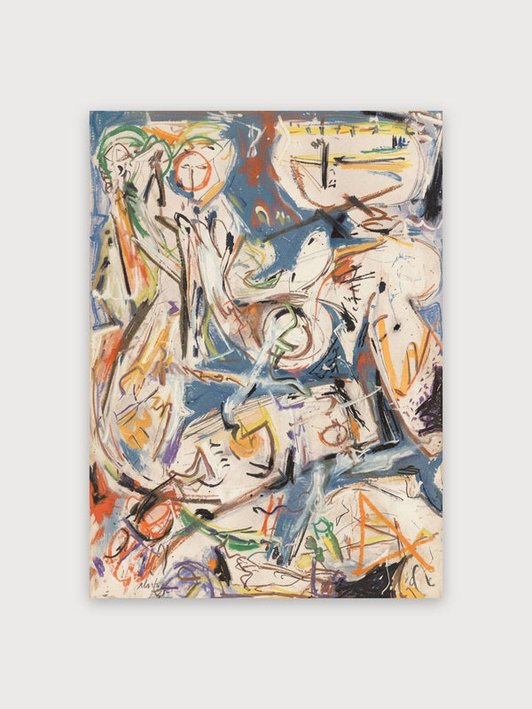 Abstract Expressionist Gestural Composition - Digital Download