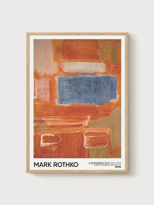 Mark Rothko Print poster in oak frame