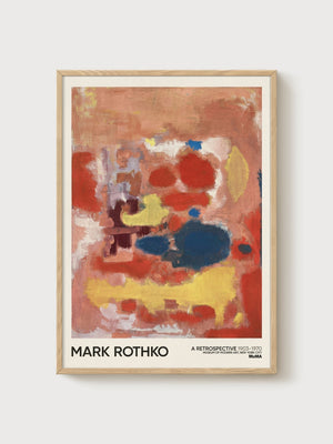 Mark Rothko Print poster in oak frame