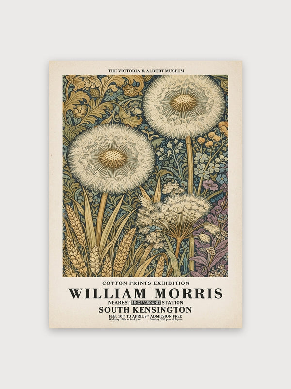 William Morris Cotton Prints Exhibition Poster - Digital Download