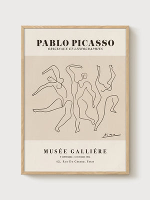 Picasso Poster poster in oak frame