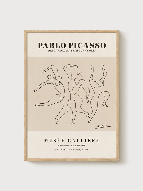 Picasso Poster poster in oak frame