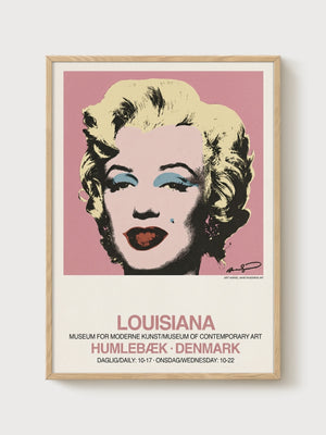 Andy Warhol Marilyn Monroe Pop Art Print poster in oak frame