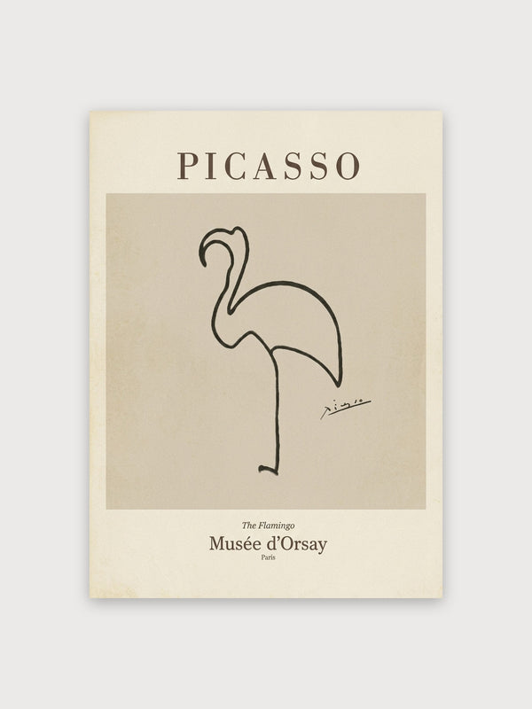 Picasso The Flamingo Line Drawing - Digital Download