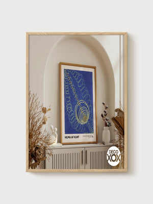 Hilma af Klint Print poster in oak frame