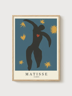 Henri Matisse Icarus Print poster in oak frame