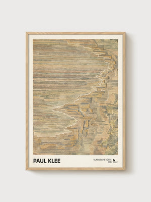 Paul Klee Print poster in oak frame