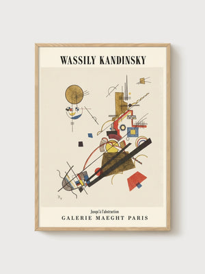 Wassily Kandinsky Poster poster in oak frame